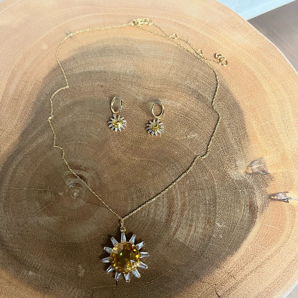 Kate Spade Necklace + Matching Earring Set